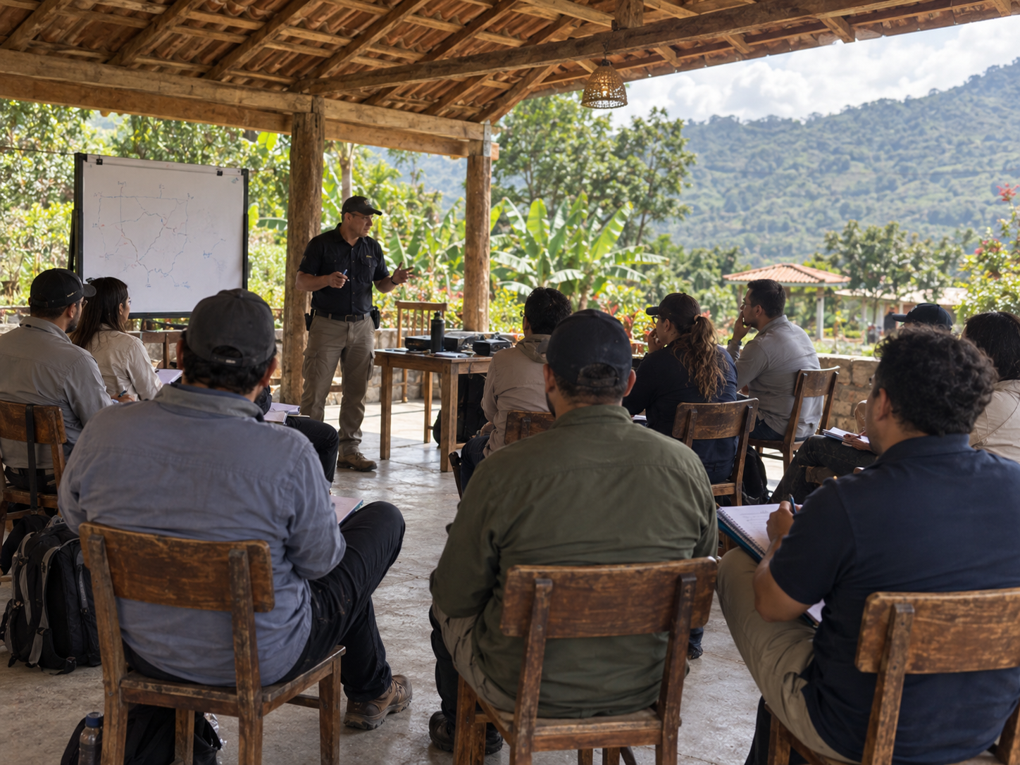 Classroom training in Colombia